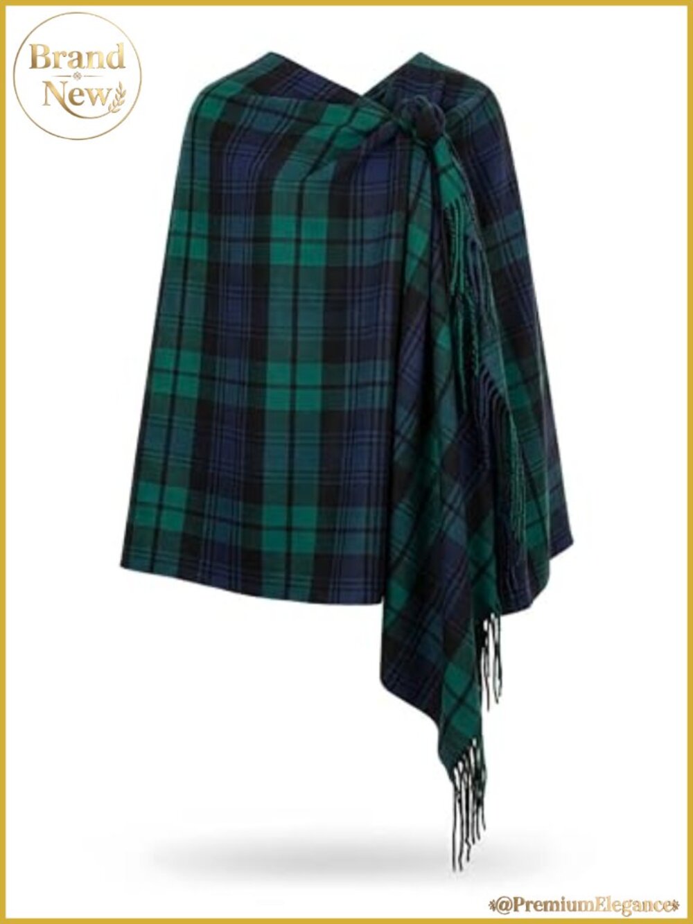 Oversized Scottish Tartan Plaid Shawl Wrap Soft Viscose Winter Scarf